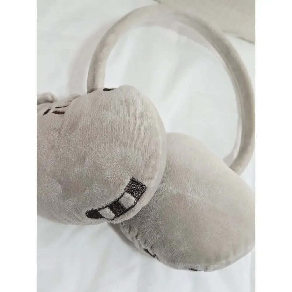 Pusheen Cat Plush Earmuffs Gray One Size Winter Gear Retired Notag Discontinued
